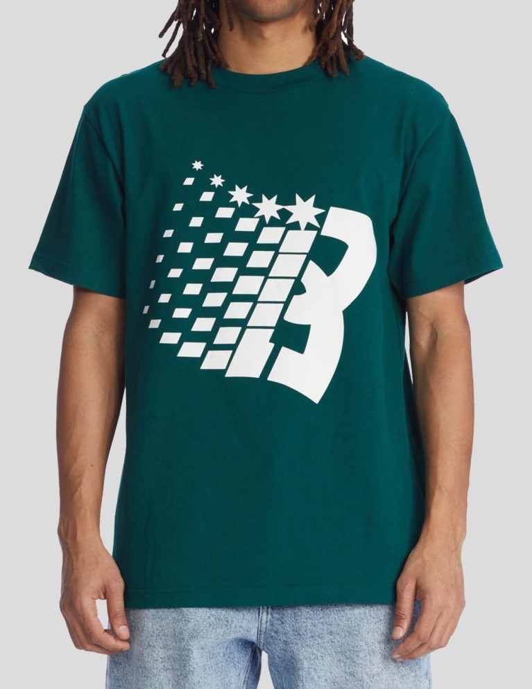T-shirt DC x bronze 56k star tee green